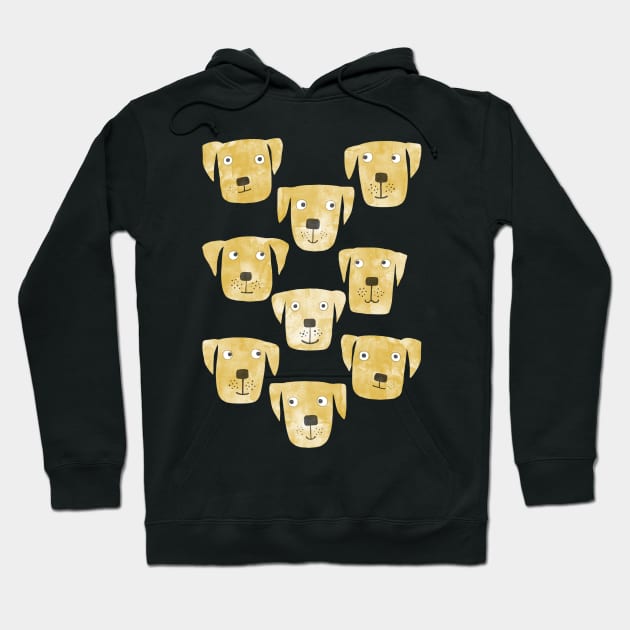 Golden Labrador Retriever Dogs Hoodie by NicSquirrell